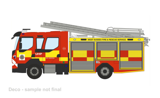 Oxford OXF76VEO004 Volvo FL Emergency One Pump Ladder - West Sussex Fire & Rescue - Vorbestellung 1:76