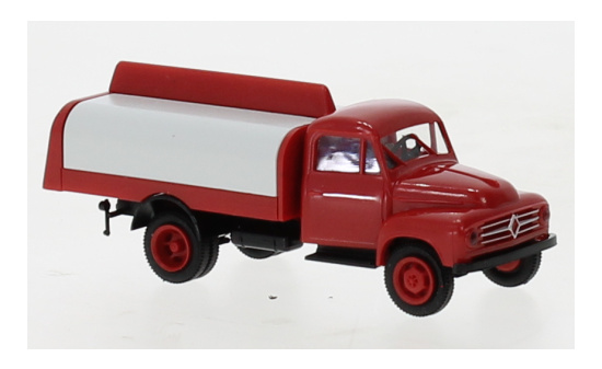 Brekina BRE38034 Borgward B 1500 Getränkeaufbau - rot , schwarz 1:87