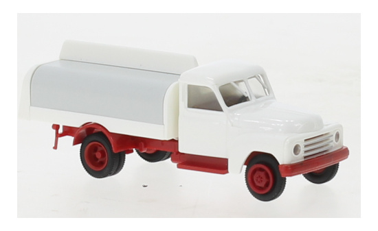 Brekina BRE37147 Hanomag L 28 Getränkeaufbau - weiss , rot 1:87