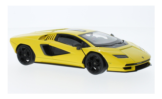 Welly WEL24114YELLOW Lamborghini Countach LPI 800-4 - gelb (Metallic) 1:24