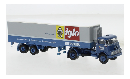 Brekina BRE85241 DAF DO 2000 Kühlkoffer-SZ - Binfürst - Iglo 1:87