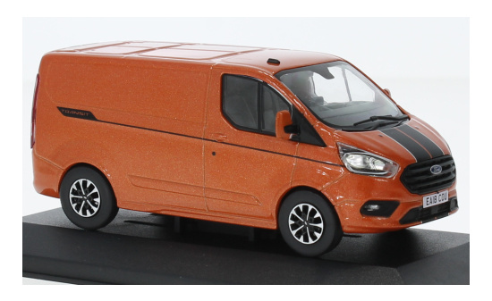 Vanguards VANVA15101 Ford Transit Custom Sport - orange , schwarz 1:43