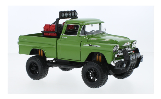 Motormax MOM79135GREEN Chevrolet Apache Fleetside Pick Up - grün 1:24