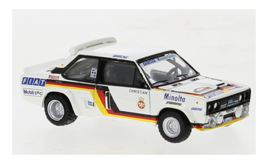 Brekina BRE22662 Fiat 131 Abarth - Fiat Minolta - Rally Hunsrück - W.Röhrl 1:87