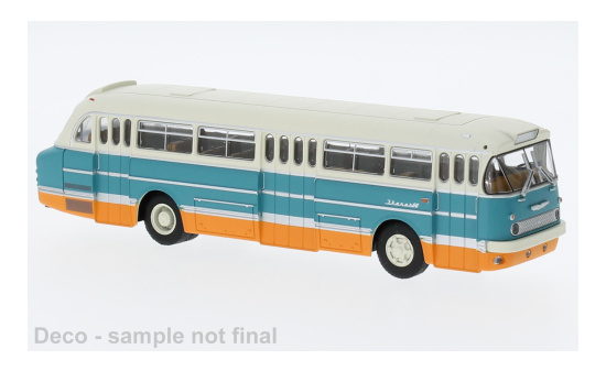 Brekina BRE59576 Ikarus 66 3-türig - weiss , türkis 1:87