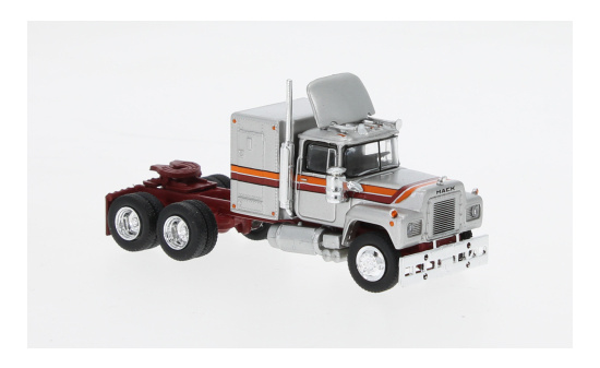 Brekina BRE85806 Mack RS 700 - silber (Metallic) , dunkelrot 1:87