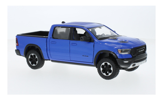 Motormax MOM79358BLUE Dodge RAM 1500 Crew Cab Rebel - blau (Metallic) - Vorbestellung 1:24