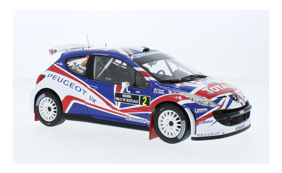 Sun Star SUN5439 Peugeot 207 S2000 - Rally Of Scotland - K.Meeke - P.Nagle 1:18