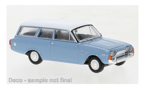 Brekina BRE19475 Ford Taunus P3 Turnier - hellblau , weiss 1:87