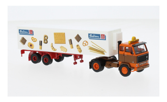 Brekina BRE85672 Volvo F 89 Koffer-SZ - Datra - Bahlsen 1:87