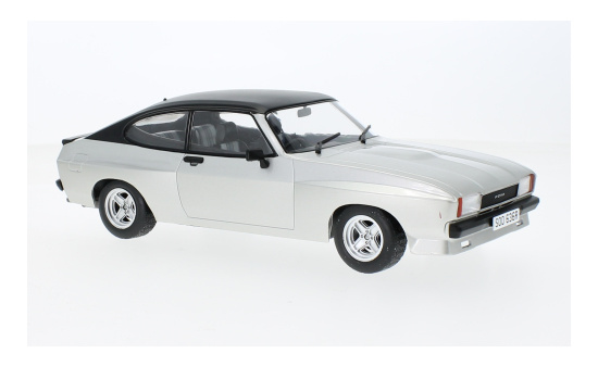 MCG MCG18349 Ford Capri MK II X-Pack - silber , schwarz (Matt) 1:18