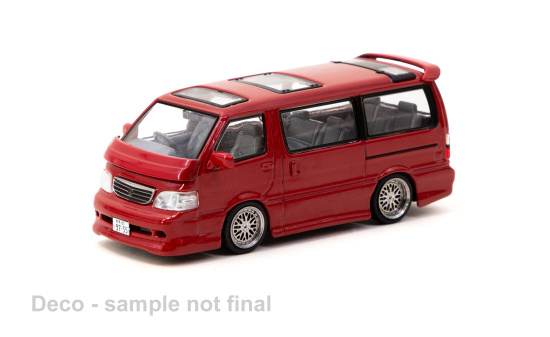 Tarmac TART64R-078-RE Toyota Hiace Waggon Custom - dunkelrot 1:64