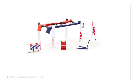 Tarmac TART64A-TL001-HRC Zubehör Garage Tools Set - Honda Racing 1:64