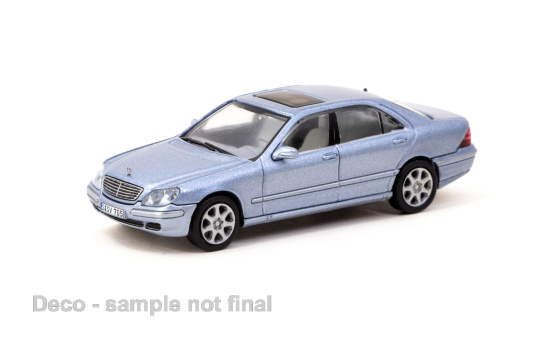 Tarmac TART64G-072-BL Mercedes S-Klasse - hellblau (Metallic) 1:64