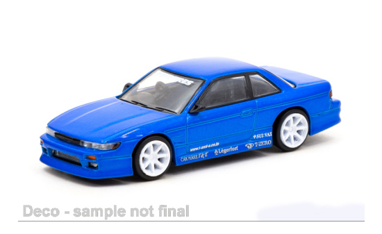 Tarmac TART64G-025-BL Nissan Silvia (S13) Vertex - blau (Metallic) 1:64