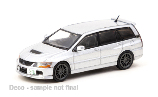 Tarmac TART64R-042-SL Mitsubishi Lancer Evolution Wagon - silber 1:64