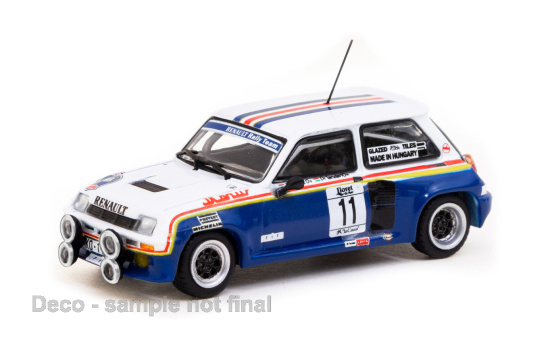 Tarmac TART64-TL060-85RCB11 Renault 5 Turbo - Rally Costa Brava - A.Ferjancz - J.Tandari - Vorbestellung 1:64