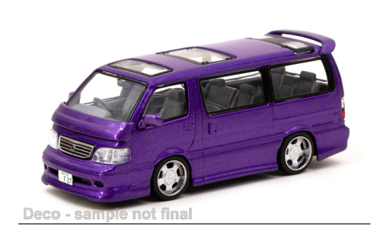 Tarmac TART64R-078-PU Toyota Hiace Waggon Custom - violett (Metallic) 1:64