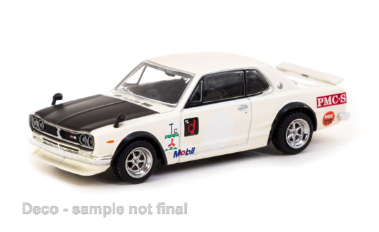 Tarmac TART64G-043-WH2 Nissan Skyline 2000 GT-R (KPGC10) - weiss - Vorbestellung 1:64