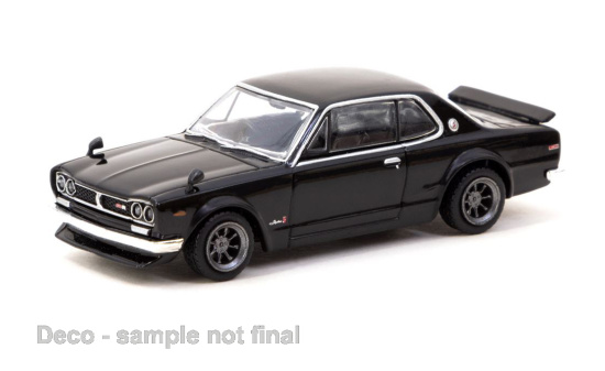 Tarmac T64G-043-BK Nissan Skyline 2000 GT-R (KPGC10), schwarz 1:64