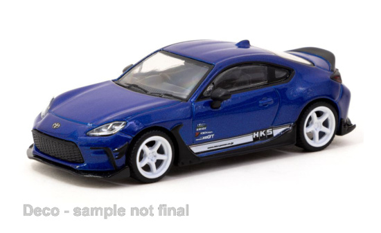 Tarmac T64G-038-BL Toyota GR86 HKS, metallic-blau 1:64