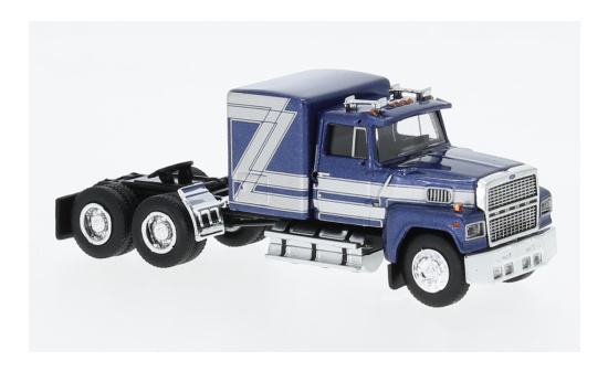 Brekina BRE85880 Ford LTL 9000 - dunkelblau (Metallic) , silber 1:87