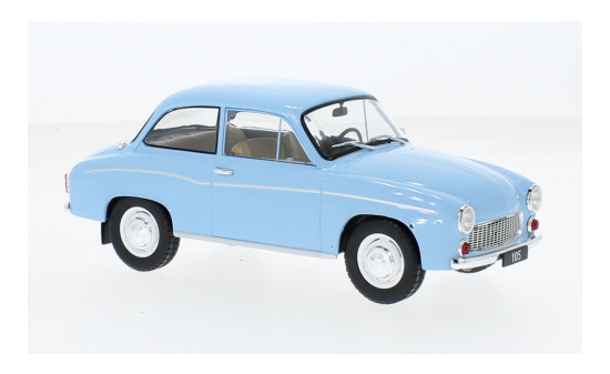 WhiteBox 124218 Syrena 105, hellblau, 1975 1:24