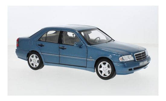 Norev B66040704 Mercedes C 200 (W202), metallic-hellblau, 1997 1:18