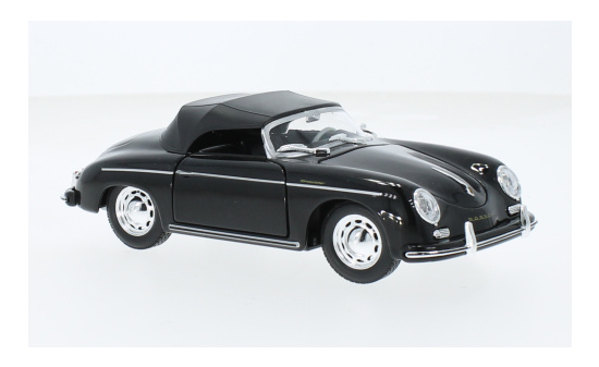 Welly WEL24106H-BLACK Porsche 356 A Speedster - schwarz 1:24