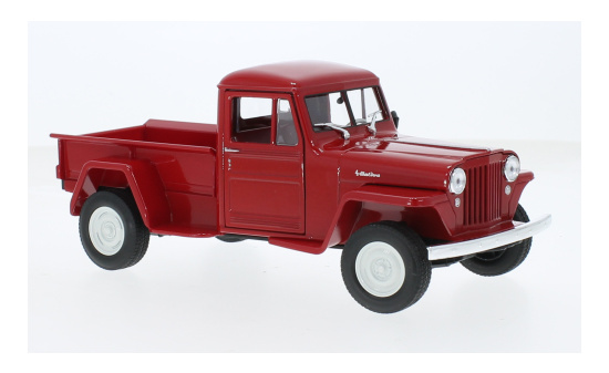 Welly WEL24116W-Red Jeep Willys 1:24