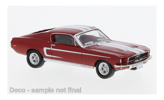 Brekina BRE19605 Ford Mustang GT 350 Fastback - rot , weiss - Vorbestellung 1:87