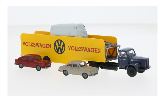 Brekina BRE85133 Scania L 111 Autotransport-SZ - Volkswagen - Vorbestellung 1:87