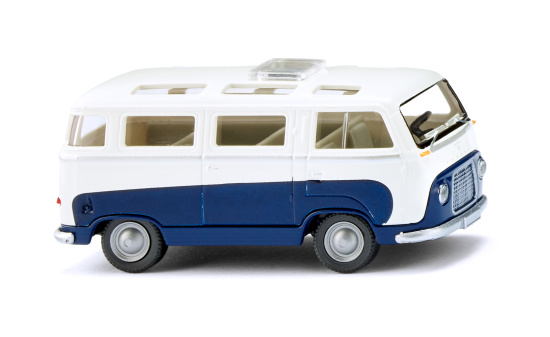 Wiking 028997 Ford FK 1000 Panoramabus - saphirblau/weiß 1:87