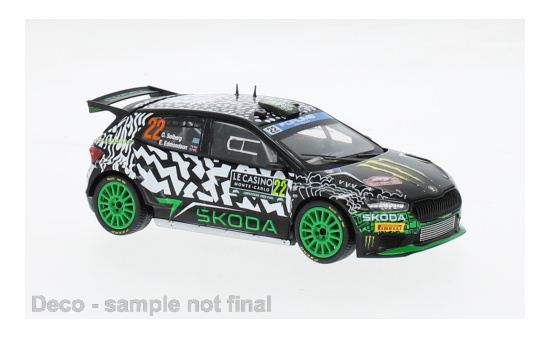 IXO RAM91822 Skoda Fabia Rally2, No.22, WRC, Rallye Monte Carlo, O.Solberg/E.Edmondson, 2024 - Vorbestellung 1:43