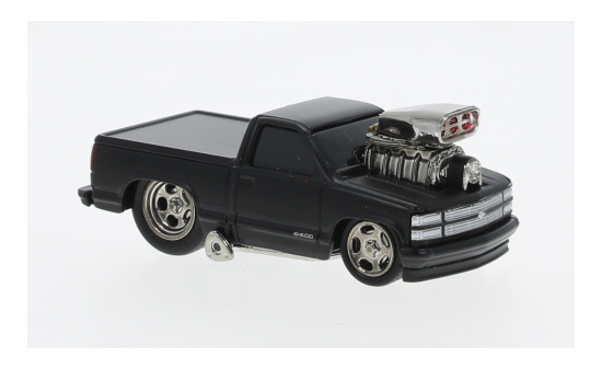 Maisto 15526-15584 Chevrolet 454 SS Pick-Up, matt-schwarz, 1993 1:64