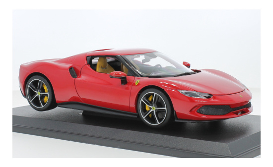 Bburago 18-16018RED Ferrari 296 GTB, rot, 2023 1:18