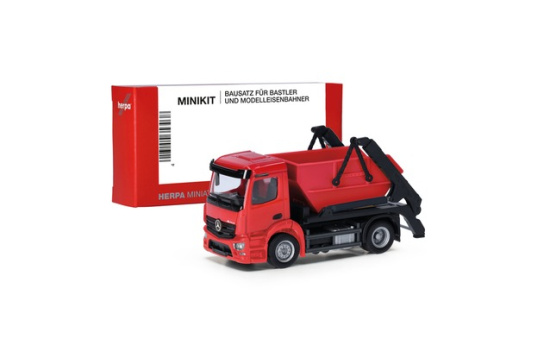 Herpa 013994 Herpa MiniKit: Mercedes-Benz Actros S Absetzkipper AK12, rot - Vorbestellung 1:87