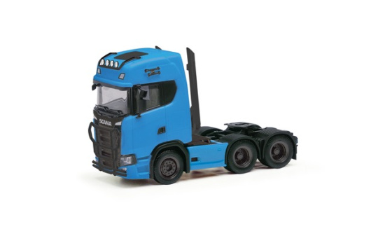 Herpa 314053-004 Scania CS 20 6x4 Zugmaschine, himmelblau 1:87