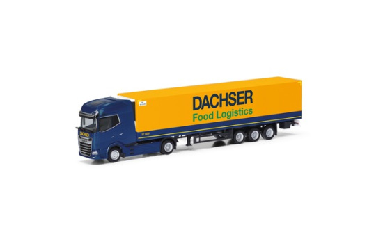 Herpa 318099 DAF XG+ Gardinenplanensattelzug 