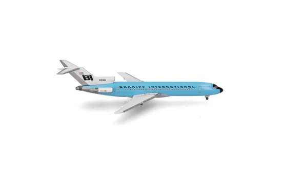 Herpa 537544 Braniff International Boeing 727-200 - N403BN - Solid New Dark Blue - Vorbestellung 1:500