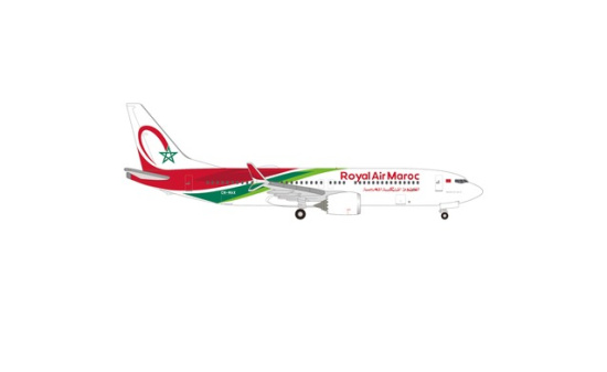 Herpa 537797 Royal Air Maroc Boeing 737 Max 8 CN-MAX - Vorbestellung 1:500