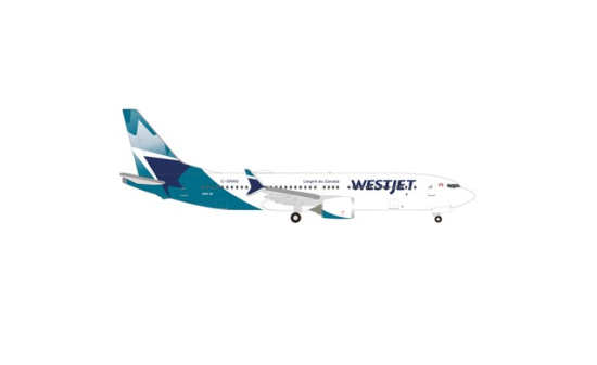 Herpa 537803 Westjet Boeing 737 Max 8 C-GRAG - Vorbestellung 1:500