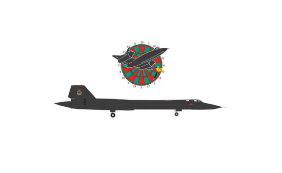 Herpa 573283 U.S. Air Force Lockheed SR-71A Blackbird - 9th SRW Detachment 4, RAF Mildenhall
Farewell-Dartboard 61-7980 - Vorbestellung 1:200