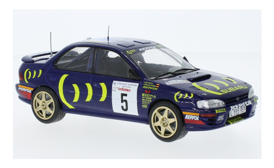 IXO IXO24RAL028A.22 Subaru Impreza 555 - Tour de Corse - C.Sainz - L.Moya 1:24