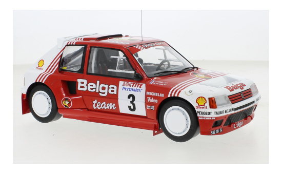 IXO IXO18RMC135.22 Peugeot 205 T16 - Belga - Rally Ypres - B.Darniche - A.Mahe 1:18