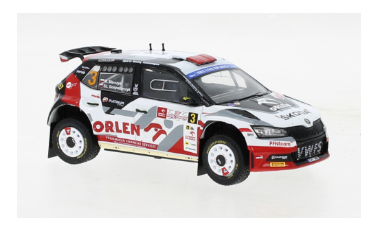 IXO IXORAM858.22 Skoda Fabia Rally2 EVO - Rallye Polen - M.Marczyk - S.Gosporarczyk 1:43