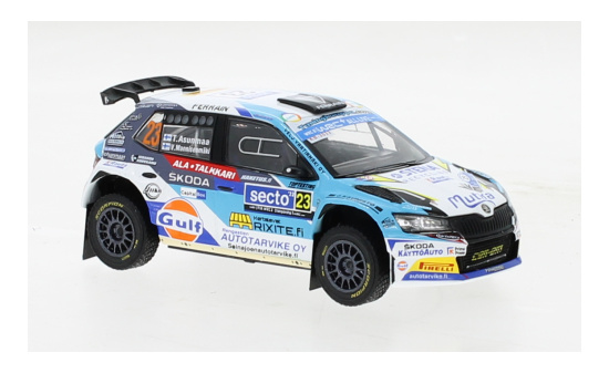 IXO IXORAM867BLQ.22 Skoda Fabia Rally2 EVO - Rallye Finnland - T.Asunmaa - V.Mannisenmäki 1:43