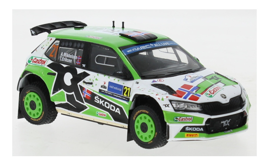 IXO IXORAM862.22 Skoda Fabia Rally2 EVO - Rallye Estland - A.Mikkelsen - T.Eriksen 1:43