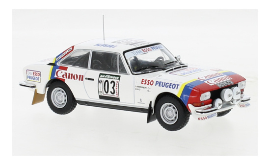 IXO IXORAC417C.22 Peugeot 504 Coupe V6 - Rallye Cote d Ivoire - S.Lampinen - A.Aho 1:43