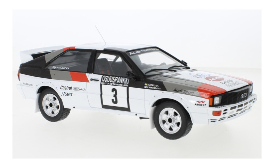 IXO IXO18RMC094A.20 Audi quattro - 1000 Lakes Rally - H.Mikkola - A.Hertz 1:18